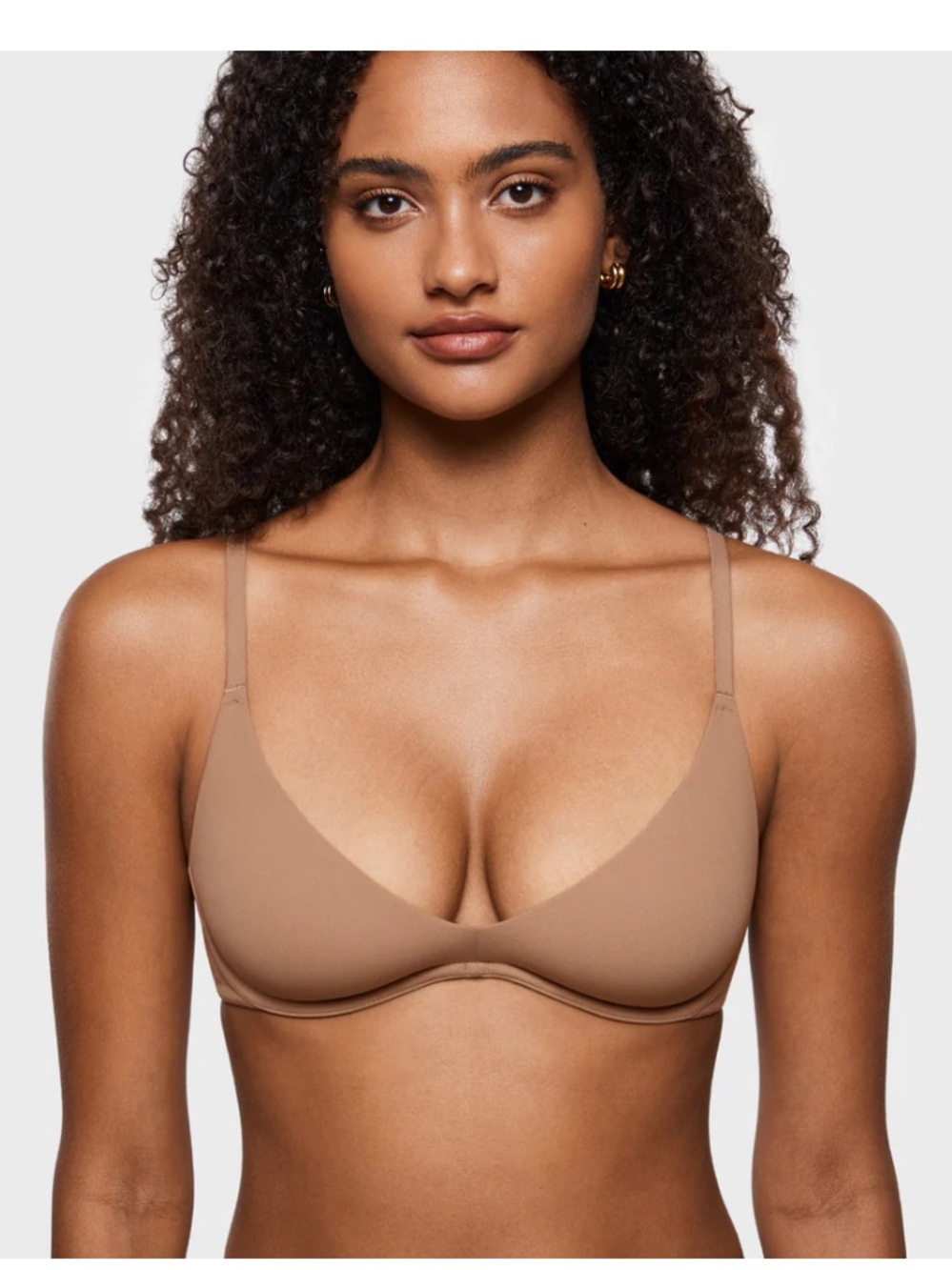 Inbarely® Plus Plunge Bra 32C in Gravel Beige